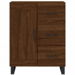 Credenza Rovere Marrone 69,5x34x90 cm in Legno Multistrato