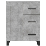 Credenza Grigio Cemento 69,5x34x90 cm in Legno Multistrato