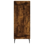 Credenza Rovere Fumo 34,5x34x90 cm in Legno Multistrato