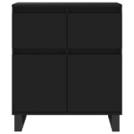 Credenza Nero 60x35x70 cm in Legno Multistrato