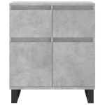 Credenza Grigio Cemento 60x35x70 cm in Legno Multistrato