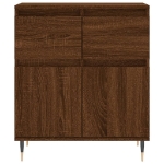 Credenza Rovere Marrone 60x35x70 cm in Legno Multistrato