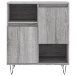 Credenza Grigio Sonoma 60x35x70 cm in Legno Multistrato