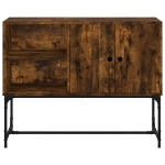 Credenza Rovere Fumo 100x40x79,5 cm in Legno Multistrato