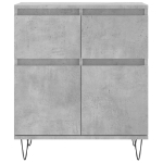 Credenza Grigio Cemento 60x35x70 cm in Legno Multistrato