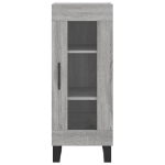 Credenza Grigio Sonoma 34,5x34x90 cm in Legno Multistrato