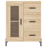 Credenza Rovere Sonoma 69,5x34x90 cm in Legno Multistrato