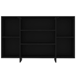 Credenza Nera 120x30x75 cm in Truciolato