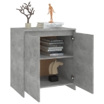 Credenza Grigio Cemento 70x41x75 cm in Legno Multistrato