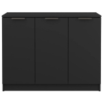 Credenza Nera 90,5x30x70 cm in Legno Multistrato