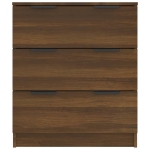 Credenza Rovere Marrone 60x30x70 cm in Legno Multistrato