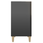 Credenza Nero Lucido 57x35x70 cm in Truciolato