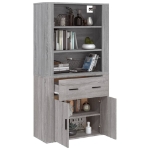 Credenza Grigio Sonoma in Legno Multistrato