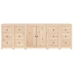 Credenza 230x35x80 cm in Legno Massello di Pino