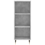 Credenza Grigio Cemento 34,5x32,5x180 cm in Legno Multistrato