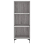 Credenza Grigio Sonoma 34,5x32,5x180 cm in Legno Multistrato