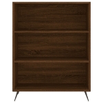 Credenza Rovere Marrone 69,5x32,5x180 cm Legno Multistrato