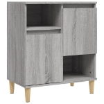 Credenze 3pz Grigio Sonoma 60x35x70 cm in Legno Multistrato