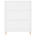 Credenza Bianca 69,5x32,5x180 cm Legno Multistrato