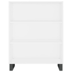 Credenza Bianca 69,5x32,5x180 cm Legno Multistrato