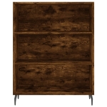 Credenza Rovere Fumo 69,5x32,5x180 cm Legno Multistrato