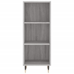 Credenza Grigio Sonoma 34,5x32,5x180 cm in Legno Multistrato