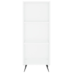 Credenza 34,5x32,5x180 cm in Legno Multistrato Bianco Lucido