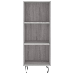 Credenza Grigio Sonoma 34,5x32,5x180 cm in Legno Multistrato