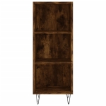 Credenza Rovere Fumo 34,5x32,5x180 cm in Legno Multistrato