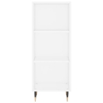 Credenza 34,5x32,5x180 cm in Legno Multistrato Bianco Lucido