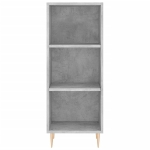 Credenza Grigio Cemento 34,5x32,5x180 cm in Legno Multistrato