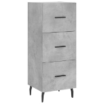 Credenza Grigio Cemento 34,5x34x180 cm in Legno Multistrato