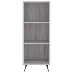 Credenza Grigio Sonoma 34,5x32,5x180 cm in Legno Multistrato