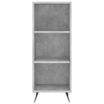 Credenza Grigio Cemento 34,5x32,5x180 cm in Legno Multistrato