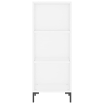 Credenza 34,5x32,5x180 cm in Legno Multistrato Bianco Lucido