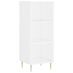 Credenza Bianca 34,5x34x180 cm in Legno Multistrato