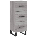 Credenza Grigio Sonoma 34,5x34x180 cm in Legno Multistrato