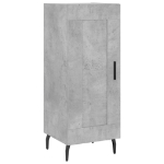 Credenza Grigio Cemento 34,5x34x180 cm in Legno Multistrato