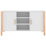 Credenza Bianca 107x38x60 cm in Legno Multistrato