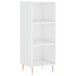 Credenza 34,5x34x180 cm in Legno Multistrato Bianco Lucido