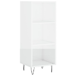 Credenza 34,5x34x180 cm in Legno Multistrato Bianco Lucido