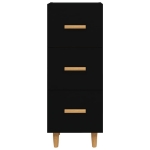 Credenza Nero 34,5x34x90 cm in Legno Multistrato