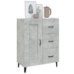 Credenza Grigio Cemento 69,5x34x90 cm in Legno Multistrato