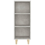 Credenza Grigio Cemento 34,5x32,5x90 cm in Legno Multistrato