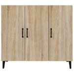 Credenza Rovere Sonoma 90x34x80 cm in Legno Multistrato