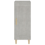 Credenza Grigio Cemento 34,5x34x90 cm in Legno Multistrato