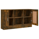 Credenza Rovere Fumo 120x30,5x70 cm in Legno Multistrato