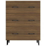 Credenza Rovere Marrone 69,5x34x90 cm in Legno Multistrato