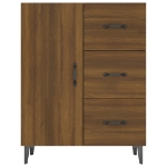 Credenza Rovere Marrone 69,5x34x90 cm in Legno Multistrato