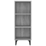 Credenza Grigio Sonoma 34,5x32,5x90 cm in Legno Multistrato